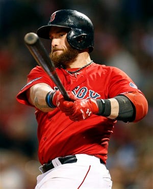 After sitting out Game 1, Jonny Gomes returned to the lineup for the Red Sox in Game 2, starting in left field and batting sixth.