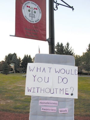 Homelessness awareness was the theme of a series of events. Fifteen students managed to spend the entire night outside.