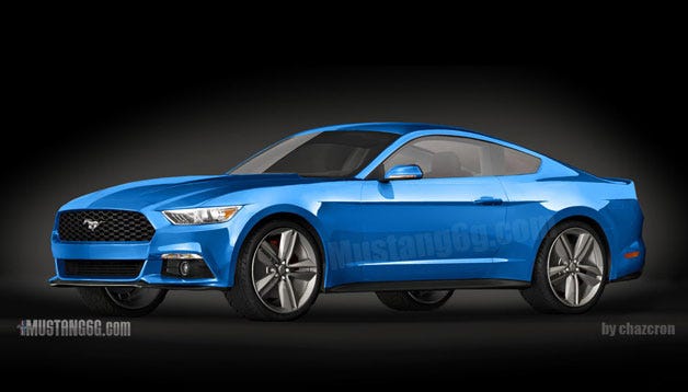 A new rendering by Mustang6G of the 2015 Ford Mustang.