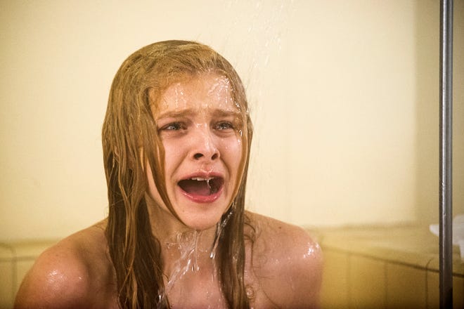 Chloe Moretz in the horror film "Carrie."
