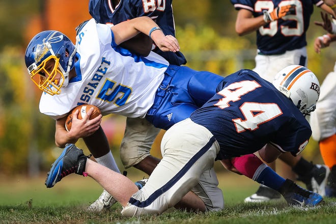 Assabet's Santo Frascolla ran for 184 yards and four touchdowns Saturday in a rout of Keefe Tech.
