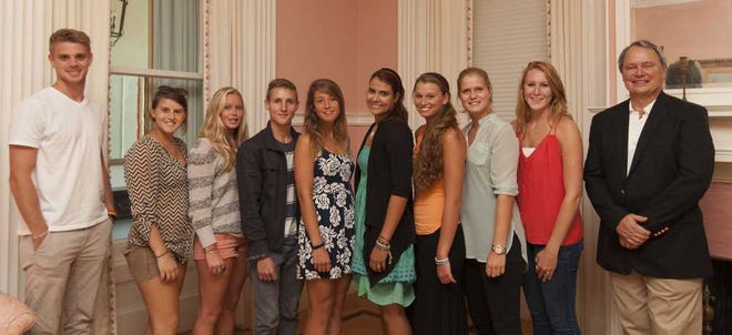 Students who took part in a Study Abroad trip to Bahamas as part of Flagler College's Environmental Science program presented their research at a special event highlighting the program. Contributed photo.