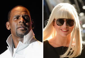 R. Kelly, Lady Gaga | Photo Credits: Stephen J. Cohen/Getty Images; Ray Tamarra/Getty Images
