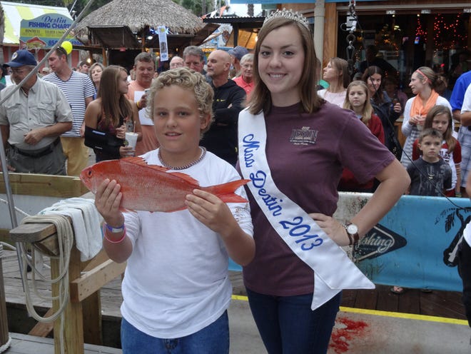 Kaleb Blackburn was just one of many Destin youth that went fishing on the No Alibi Monday. He weighed in a 3.2-pound mingo for a free rod and reel and certificate.
