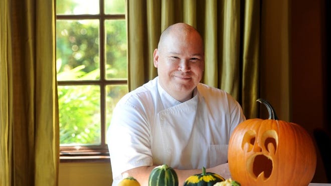 Cafe Boulud's new pastry chef, Eric Snow, who was born in Anchorage, Alaska, has fond memories of his parents using pumpkins for decorating and baking.