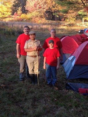 courtesy photo

Scout Master David Wade and Boy Scouts Noah Gallant, Jared Dion and Sam Fleming, of Troop 320, helped host the Annual Fall Camporee in Shapleigh last weekend.