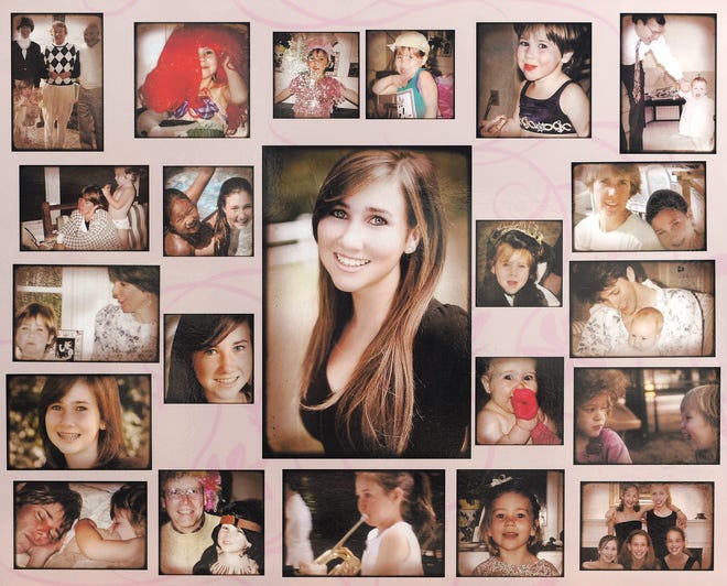 A collage of 18 years of photos of Lauren Astley.
FILE PHOTO BY ALLAN JUNG