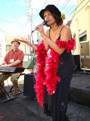 Sybil Gage will be one of the Three Divas performing Saturday at the Thin Man Watts Jazz Fest. Gage also will perform with pianist Leon Olguin, left.