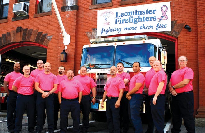 Are you brave enough to wear pink? The Leominster Fire Group 3 sure is as they have been wearing bright pink shirts in support for the fight against breast cancer. Photography courtesy by Vincent J. Apollonio