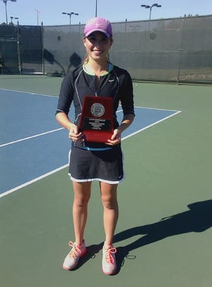 Shelby's Nancy Bridges finished second at the 2A state tennis singles tournament Saturday.