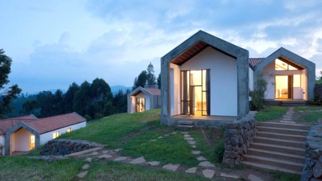 The Daniel E. Ponton Fund at Brigham & Women’s Hospital paid for and built the $550,000 Butaro Doctors Housing project on ‘Healing Hill’ in Rwanda. Last week, the project was named a finalist for an international architecture award. Photo by Iwan Baan