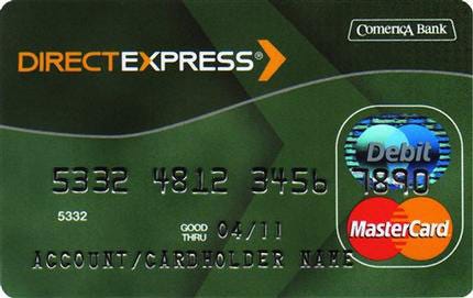 A prepaid debit card issued to some Social Security recipients
