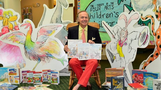 ‘Illustrating Words: The Wondrous Fantasy World of Robert L. Forbes, poet, and Ronald Searle, artist,’ will go on display Saturday in The Society of the Four Arts Children’s Art Gallery. Forbes, above, will share excerpts of his poetry and talk about his collaboration with Searle Nov. 16.