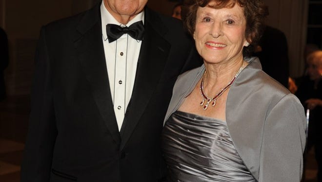 Ed and Ruth Hennessy are honorary chairman and honorary chairwoman of the Adopt-A-Family of the Palm Beaches 29th annual Tree Lighting celebration on Dec. 3.