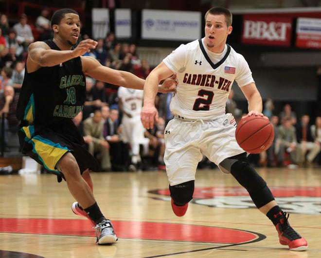 Returning point guard Tyler Strange, 2, will be counted on to provide floor leadership during the ups and downs of Big South Conference play this season. GWU opens Friday night at Xavier.