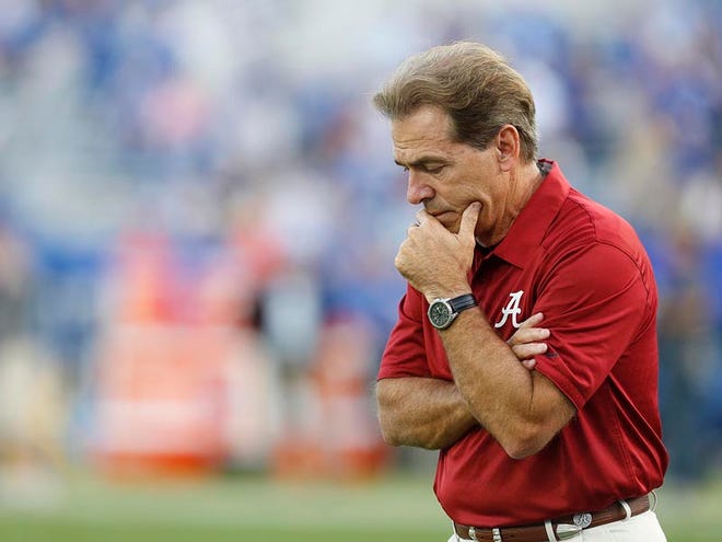 Alabama coach Nick Saban said recently that he isn't looking to start over elsewhere. His agent, Jimmy Sexton, told Texas officials in January that Texas is the only school Saban would consider leaving for and that Saban is under "special pressure" because of his success at Alabama.