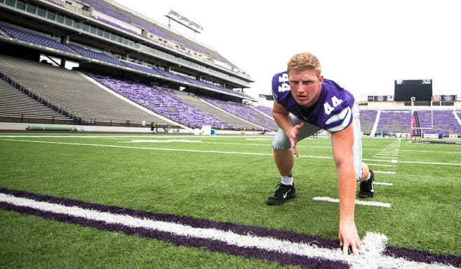 Junior defensive lineman Ryan Mueller walked on at Kansas State in 2010 and soon expanded his role to starter and impact player.