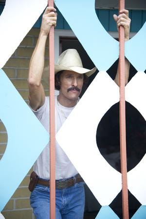 Matthew McConaughey stars as Ron Woodroof in Jean-Marc Vallée’s fact-based drama, DALLAS BUYERS CLUB, a Focus Features release.