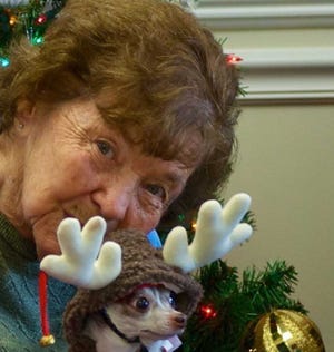 Betty Burrows shares her pets for therapy at the Council of Aging. Contributed photo