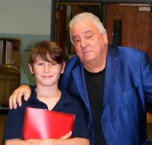 Christian Goodwin appears on the set of “Milwood” with veteran actor Vinny Vella.