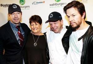 Donnie Wahlberg, Alma Elaine Wahlberg, Paul Wahlberg and Mark Wahlberg | Photo Credits: Marc Andrew Deley/FilmMagic