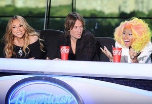 Mariah Carey, Keith Urban, Niki Minaj | Photo Credits: Michael Becker/ FOX