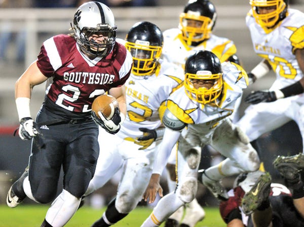 Southside’s Dantley Coker has rushed for about 600 yards over the past two weeks.