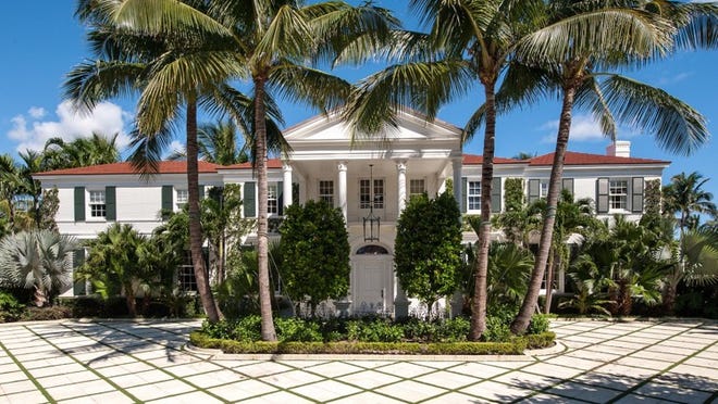 On the ocean at 1102 N. Ocean Blvd., an extensively renovated and landmarked colonial revival-style house designed by John Volk has entered the market at $32 million.