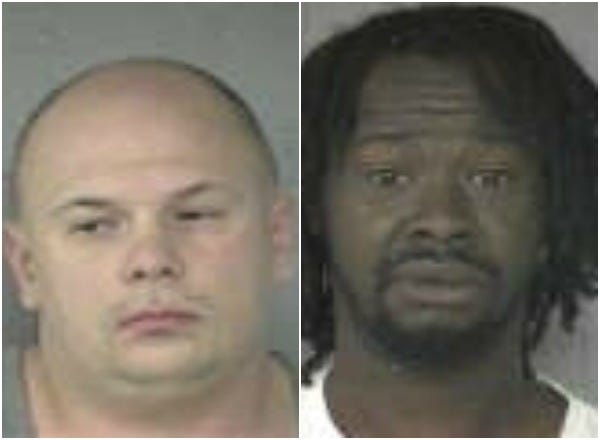 Joshua Pezanetti, 29, of Bridgewater, left, and Kory D. Lee, 35, of Bridgewater, were arrested on Saturday, Nov. 16, 2013, on gun and drug-related charges.