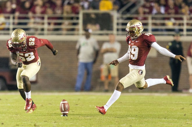 Roberto Aguayo connected on eight extra points and set the ACC record for a season with 69.