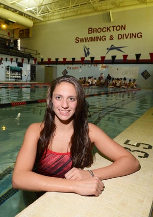 Virginia Burns, 17, holds numerous high school swimming records.