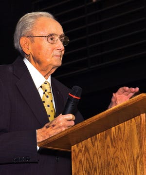 Ned Everett Delamar Jr. was a legislator and sponsored the Community College Act, which established community colleges in North Carolina. He spoke at the dedication of the center named in his honor at Pamlico Community College in 2008.