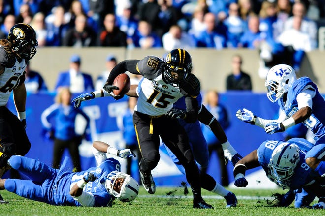 Dorial Green-Beckham had a productive game against Kentucky on Nov. 9, making seven catches for 100 yards and a school-record four touchdowns.