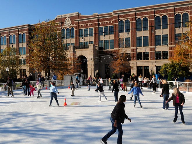 The people of Spartanburg came out to enjoy the new ice skating rink in Morgan Square Saturday.
