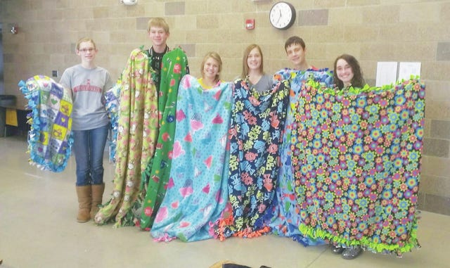 C-M students make blankets for Blank’s Children Hospital
