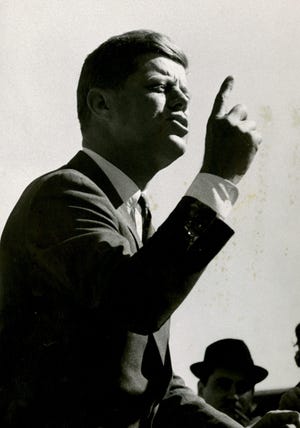 JOURNAL STAR FILE PHOTO

John F. Kennedy speaks in Peoria, Ill., on Oct. 25, 1960.