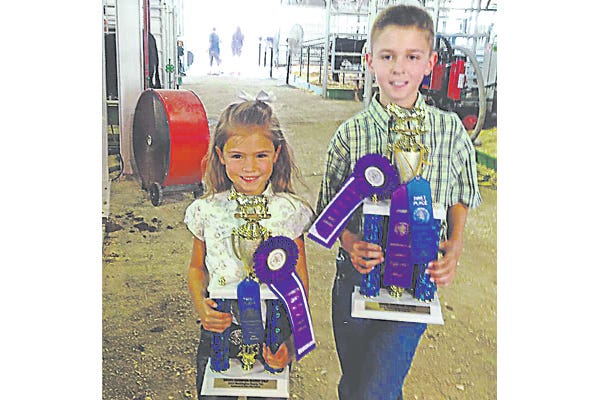 Hunter Perrier has been on a recent hot streak with his winnings and earned a grand champion spot for his heifers and also earned first place in junior showmanship at the Washington County Fair. Jaycie Perrier, meanwhile, crowned a first place in the bucket calf competition.