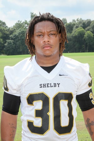 Linebacker Rashawn Petty work ethic and reliability has made him a leader on the Shelby defense this season. (Staff photo)