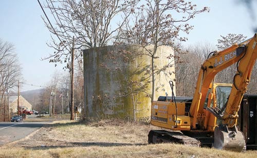 Photo by Daniel Freel/New Jersey Herald - A partial silo of a former dairy farm, now owned by Sussex Properties, is seen along Route 206 in Andover Borough. The property is part of a 274-acre tract of land that may be sold and preserved.