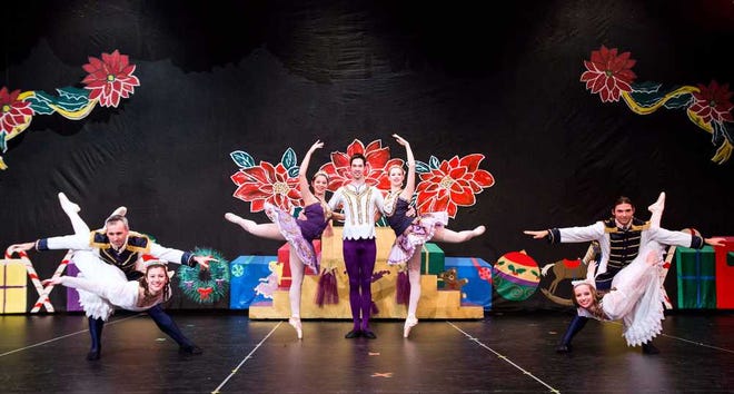 Ballet Midwest's 37th annual production of "The Nutcracker" inclues, from left, Sean Wilson, Alexandria Brant, Madison Ming, Drew Huskey, Micaela Magee, Alexis Faught and Archie Huskey. The ballet will be staged at 8 p.m. Friday, 2 and 8 p.m. Saturday and 2 p.m. Sunday at the Topeka Performing Arts Center, 214 S.E. 8th.