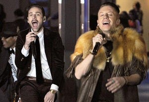 Ryan Lewis, Macklemore | Photo Credits: Robyn Beck/AFP/Getty Images