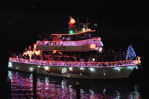 Sunday, the festivities continue on the harbor with the Lighted Boat Parade. The parade starts at 6 p.m., but organizers encourage people to arrive on the harbor early to get a good spot to view the boats.
