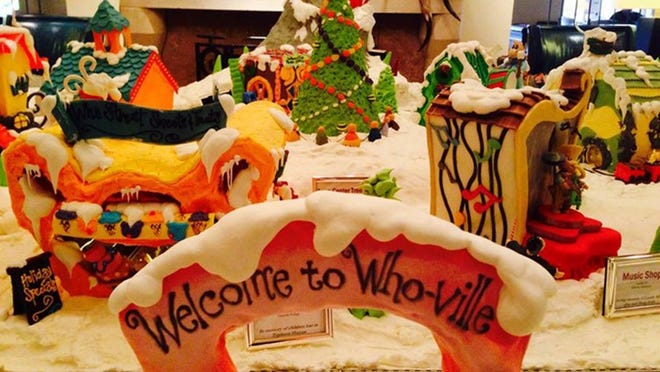 The chefs at Austin’s Four Seasons have created a whimsical gingerbread village based on Dr. Seuss.