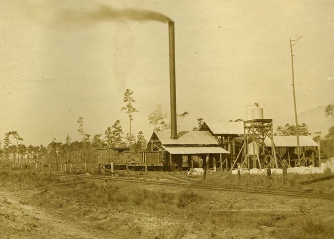 Work underway at one of Flagler County’s early agricultural businesses, a sawmill operation in Dupont.