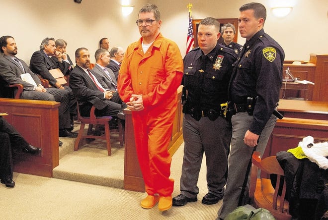 erald Babcock, 40, of Denning, was convicted in November of the March 7 beating death of his girlfriend, Jamielynn Bleakley. Friday, Ulster County Court Judge Don Williams gave Babcock 25 years in state prison. Here, Babcock is escorted out of the courtroom after sentencing.