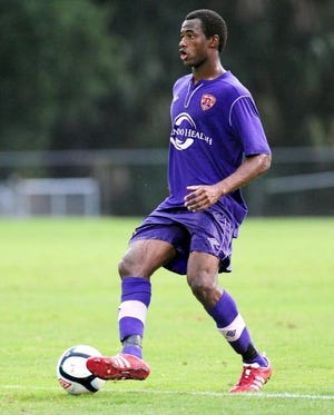Former Montverde Academy soccer star Oumar Diakhite dribbles the ball during his career with Orlando City. Diakhite has been player in Portugal’s First Division since July.