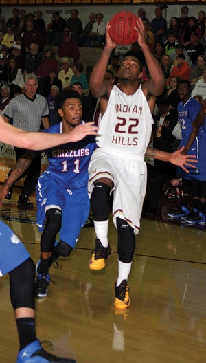 Former Winnebago standout Marcus Posley is averaging 14 points per game for Indian Hills Community College. 

PHOTO PROVIDED BY INDIAN HILLS