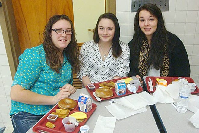 Fifty-three Oppenheim-Ephratah-St. Johnsville High School students were honored at a breakfast at the school on Dec. 11 for earning placement on school’s first quarter high honor roll. PHOTO SUBMITTED