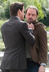 Matt Bomer, Mark Sheppard | Photo Credits: David Giesbrecht/USA Network
