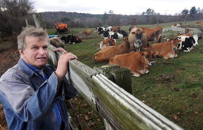 Doug Stephan, owner of Eastleigh Farm. The farm began selling its raw milk again Thursday after the state lifted a temporary ban because of high bacteria counts.